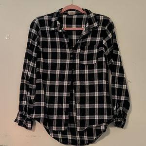 Black Plaid Long Sleeve